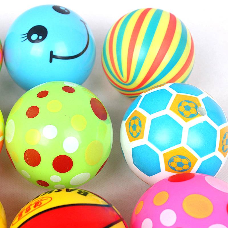 Children's elastic small leather ball racket shooting baby garden special baby safe inflatable toy ball foot basket