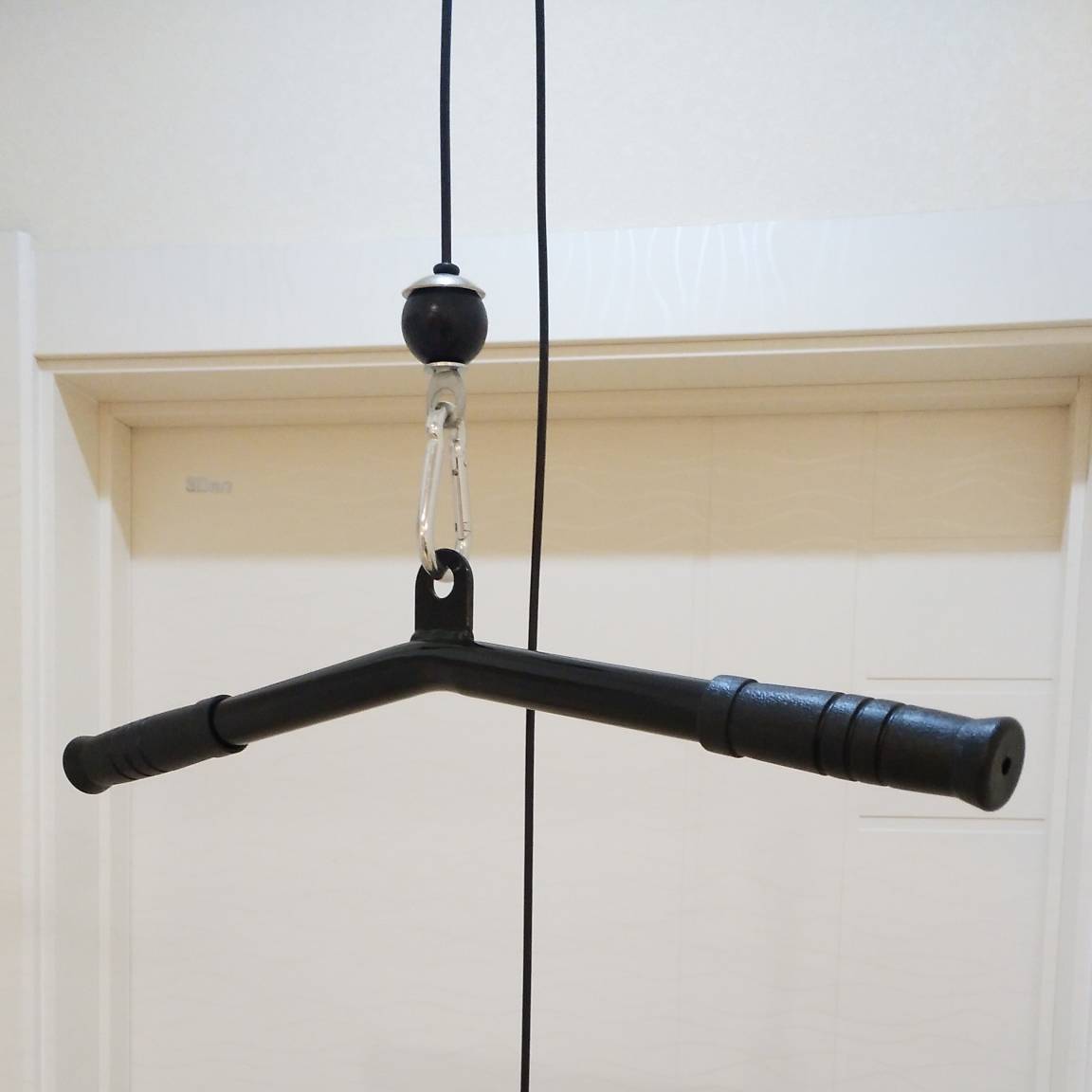 Hanging homemade DIY fitness equipment accessories, leisure rods, two heads, three heads, high and low, narrow wide range pull back rods