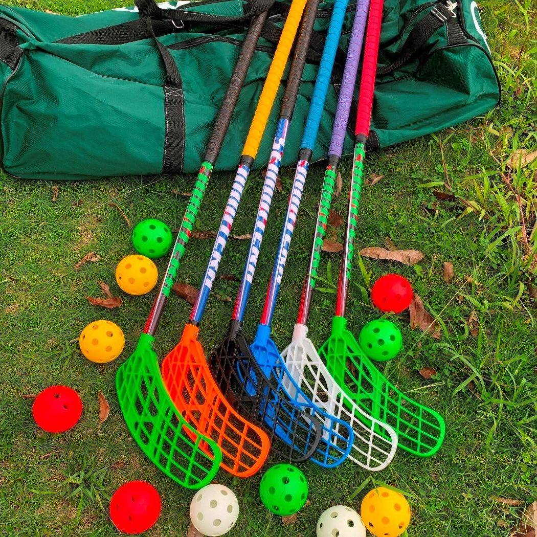 Carbon fiber dry ground hockey training ball racket floor -to -floor blessing ball Floorball