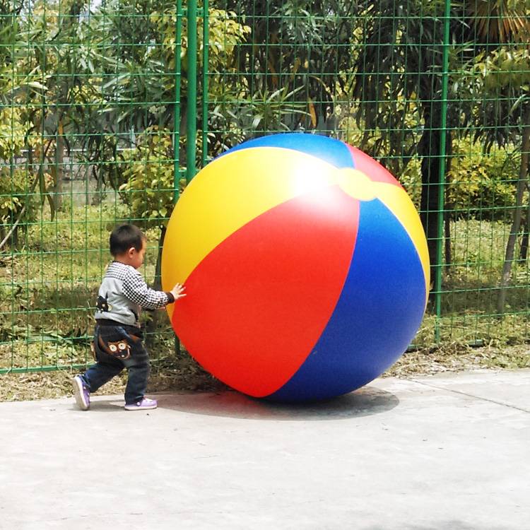 Thick 80cm color ball+plug -in electric air pump