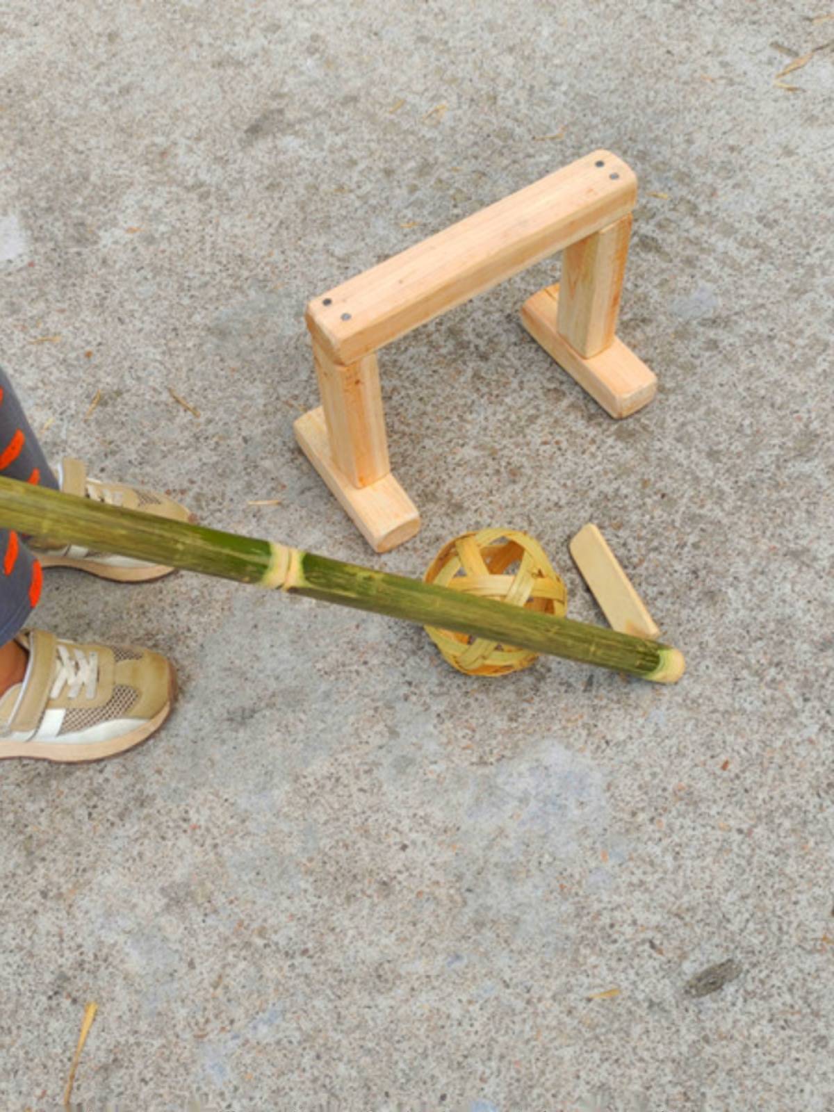 Kindergarten Children's Toys Outdoor Bamboo Stick Stock Stocks Hockey Sticks Angels Outdoor Game Equipment Play Teaching Tools