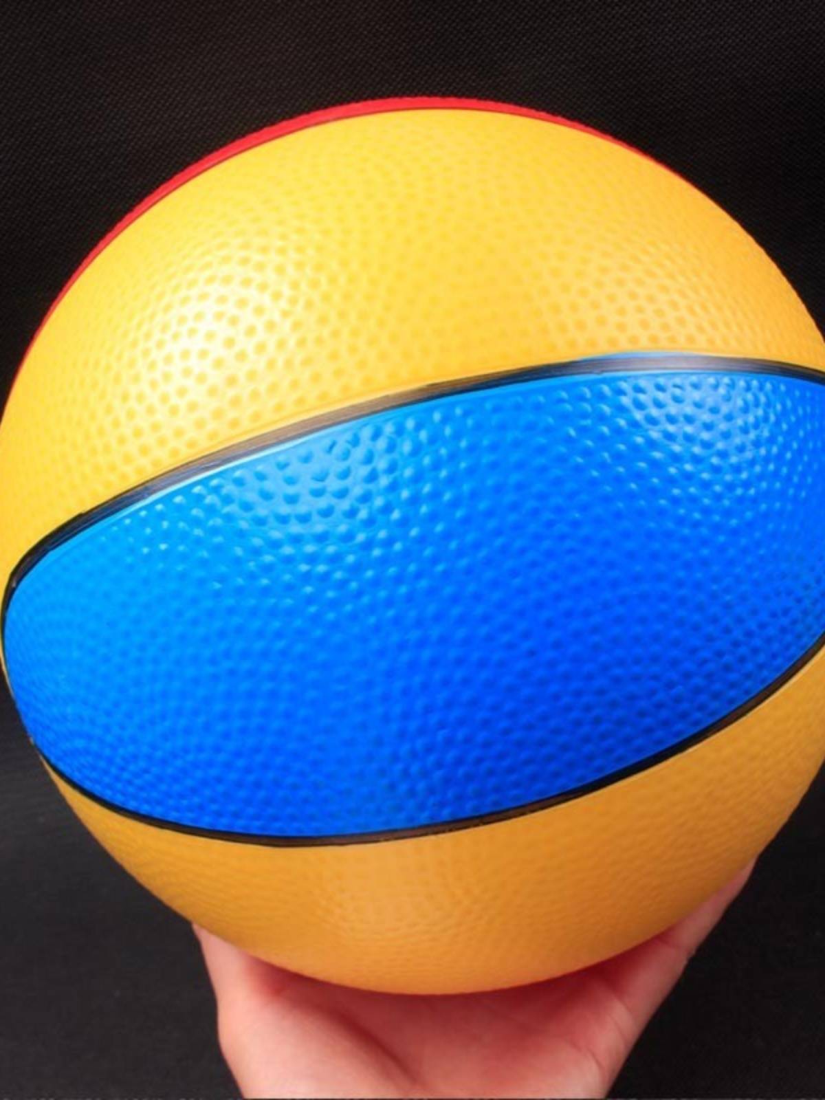 Children's inflatable leather ball toy basketball color ball PVC ball soft rubber basketball 1-3-6 years old elastic shooting ball kindergarten
