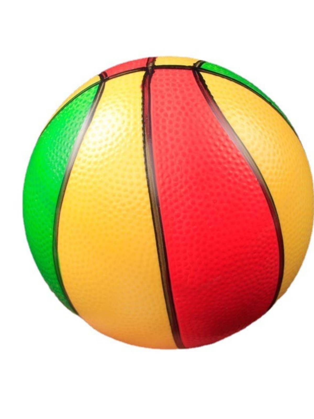 Children's inflatable leather ball toy basketball color ball PVC ball soft rubber basketball 1-3-6 years old elastic shooting ball kindergarten