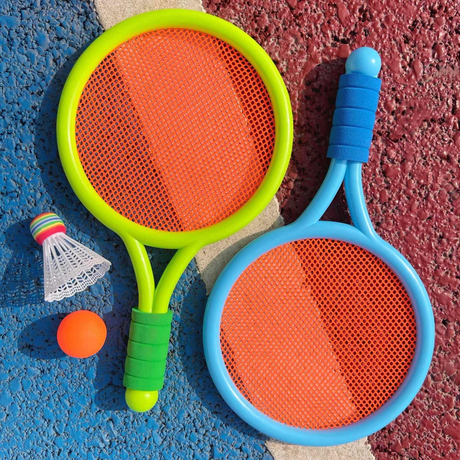 ☆ Children's style with anti-slip cover- [2 shots and 2 goals] blue-green