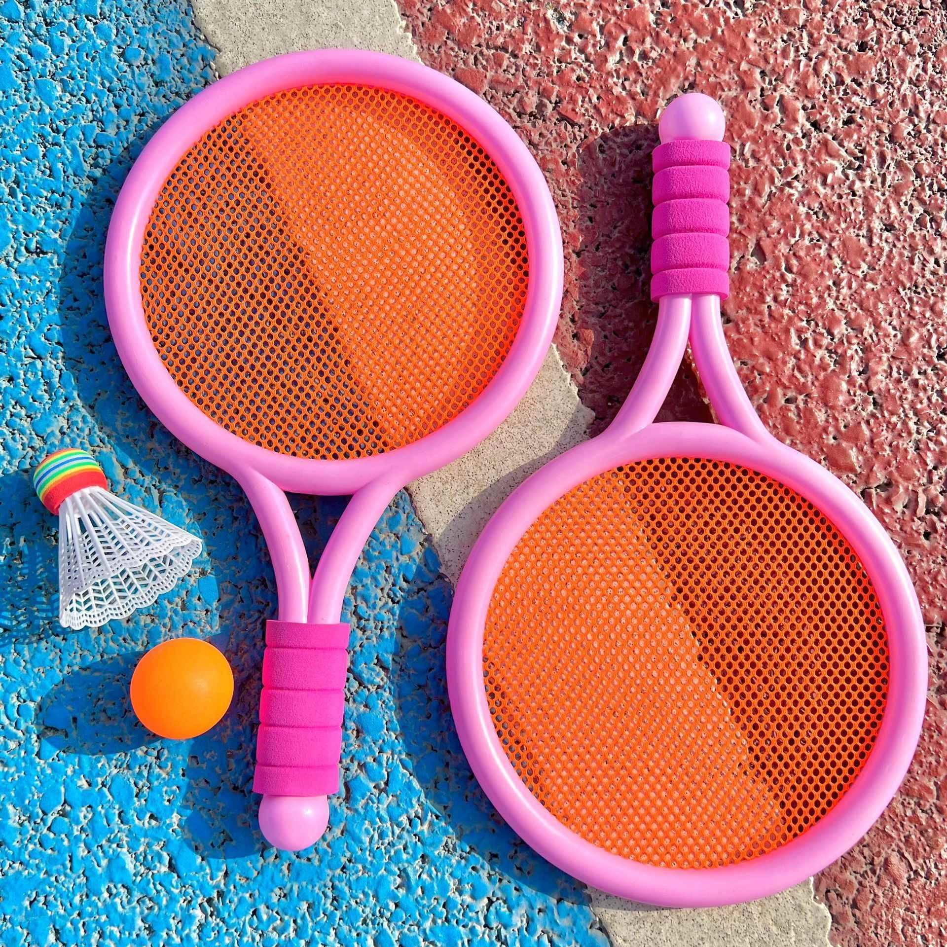 ☆ Children's style with anti-sliding cover- [2 shots and 2 goals] Two fans