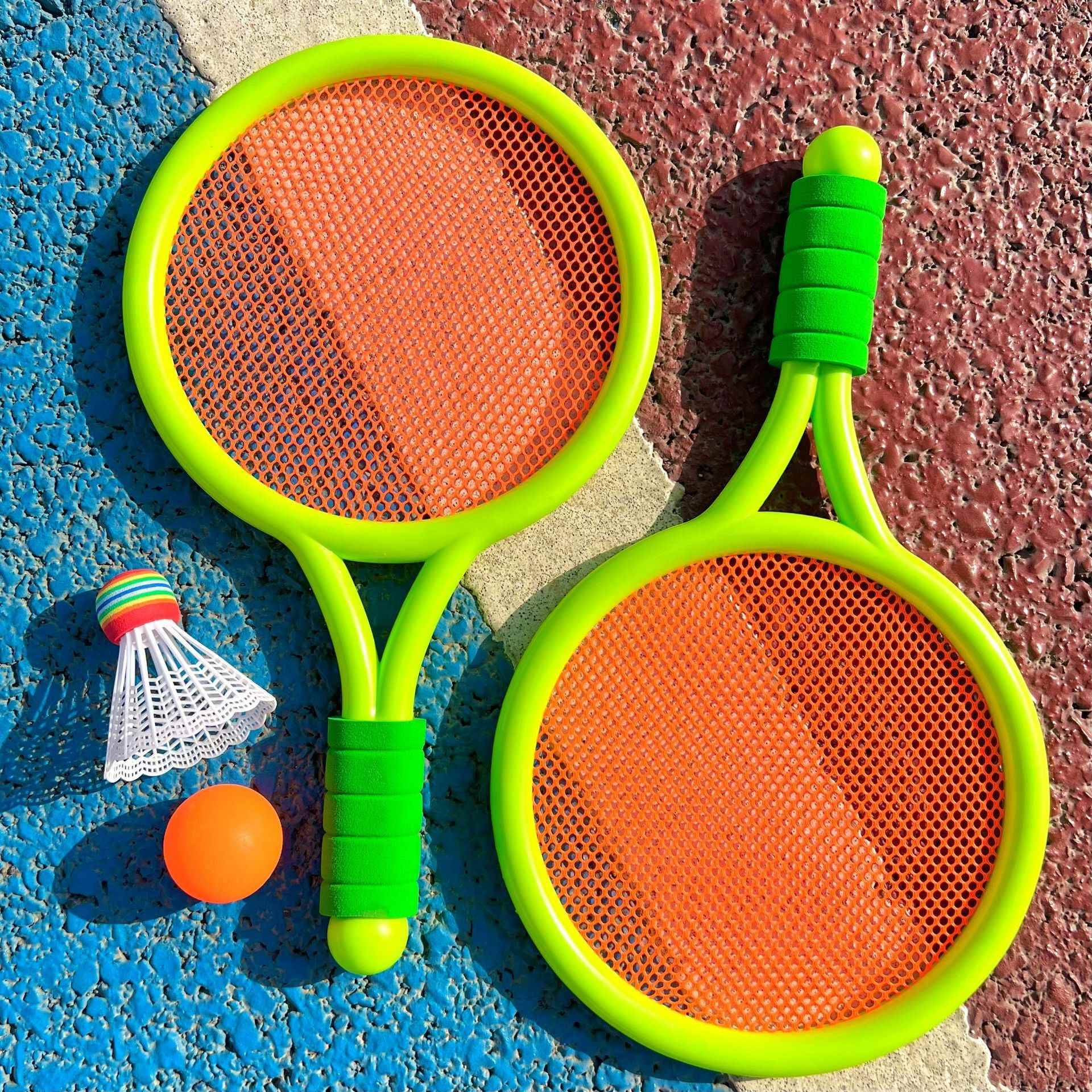☆ Children's style with anti-sliding cover- [2 shots and 2 goals] Two green