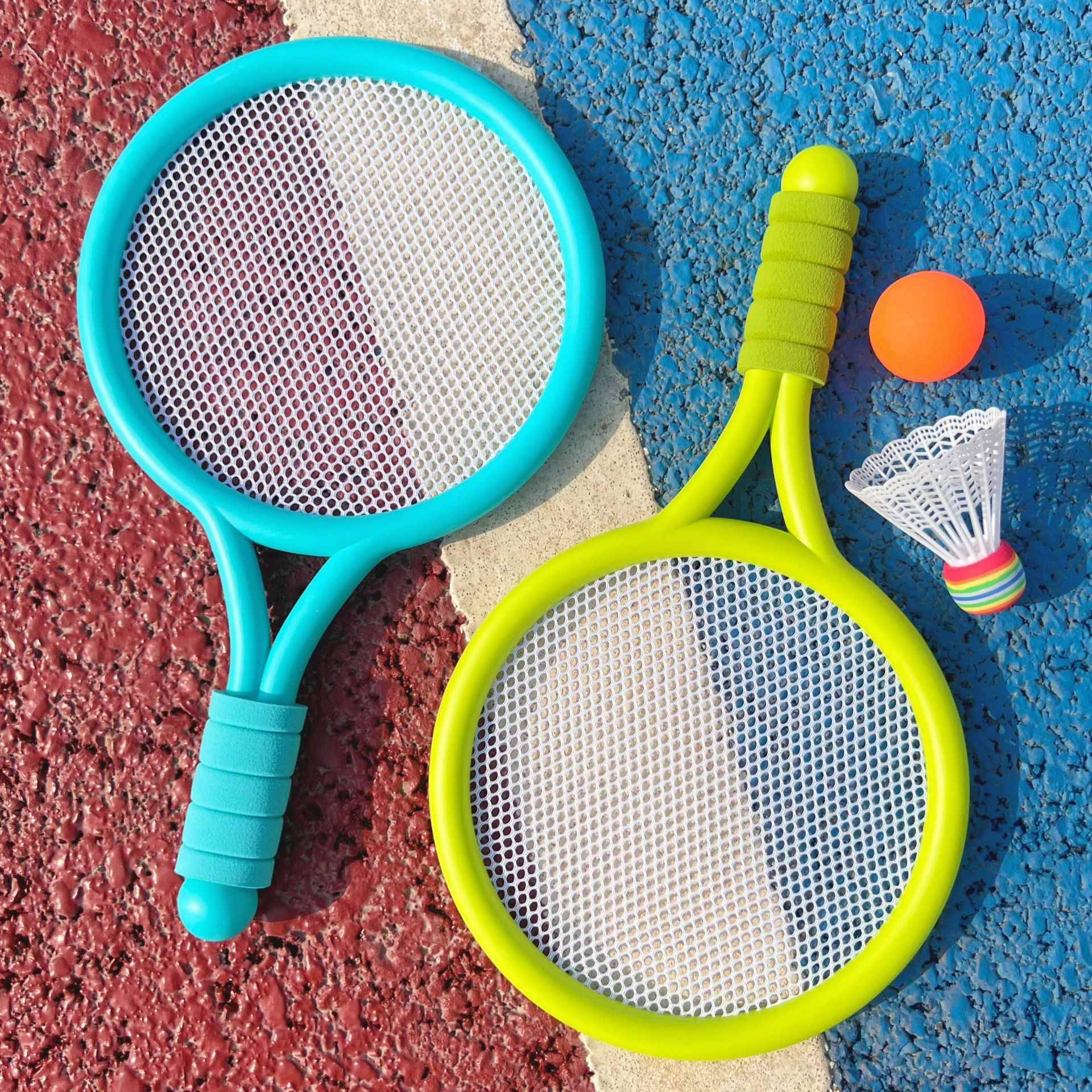 New children's style- [2 shots and 2 goals] blue-green