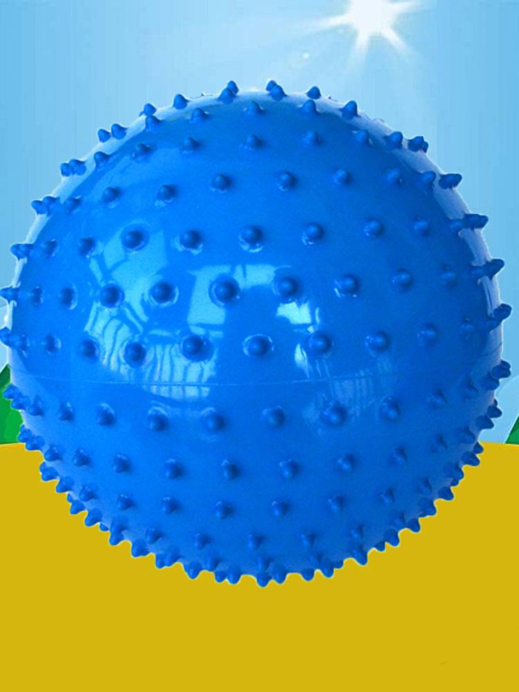Children's sense training plastic inflatable with small thorny toys baby garden 3 -inch hand grasping and soft massage ball