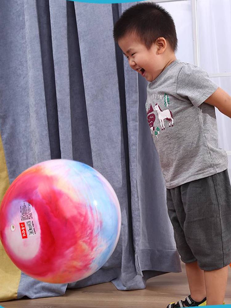 Cloud color ball racket, children's small leather ball inflatable toy, cloud color big leather ball inflatable toy leather ball PVC ball