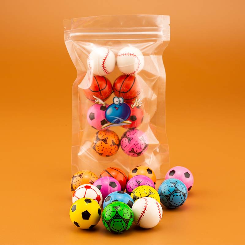 No. 32 elastic ball fruit fish fishing children's toys solid multi -mixed bouncing jumper one -dollar capsule jumper jumper