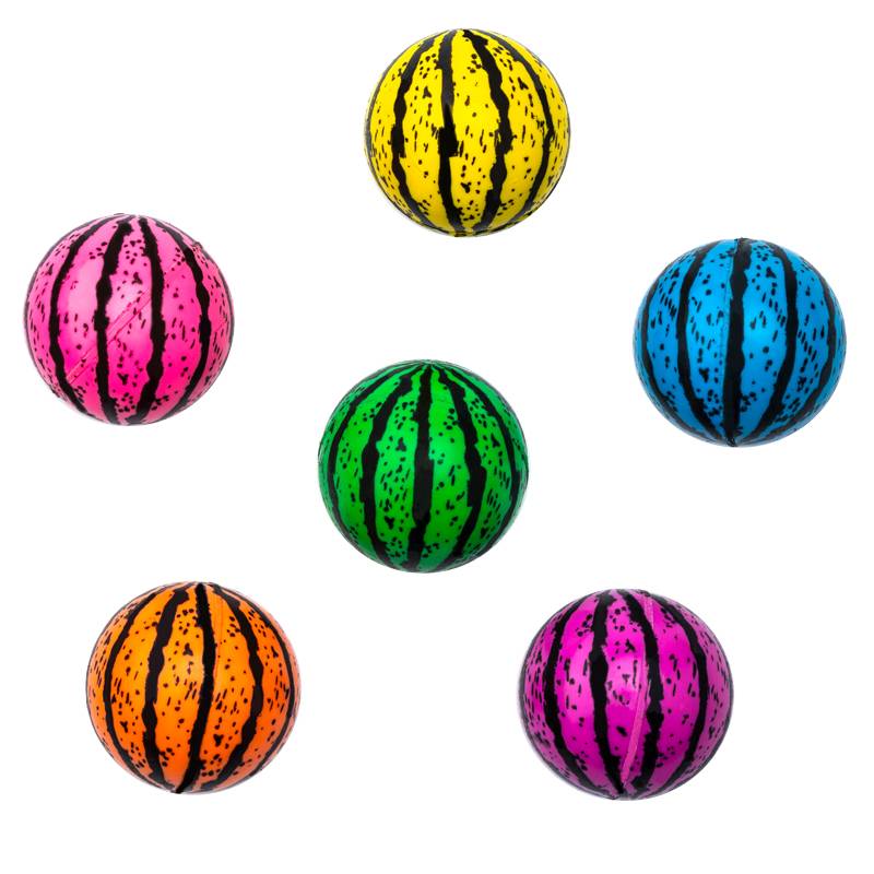 No. 32 elastic ball fruit fish fishing children's toys solid multi -mixed bouncing jumper one -dollar capsule jumper jumper