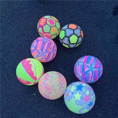 Glow and inflatable ball