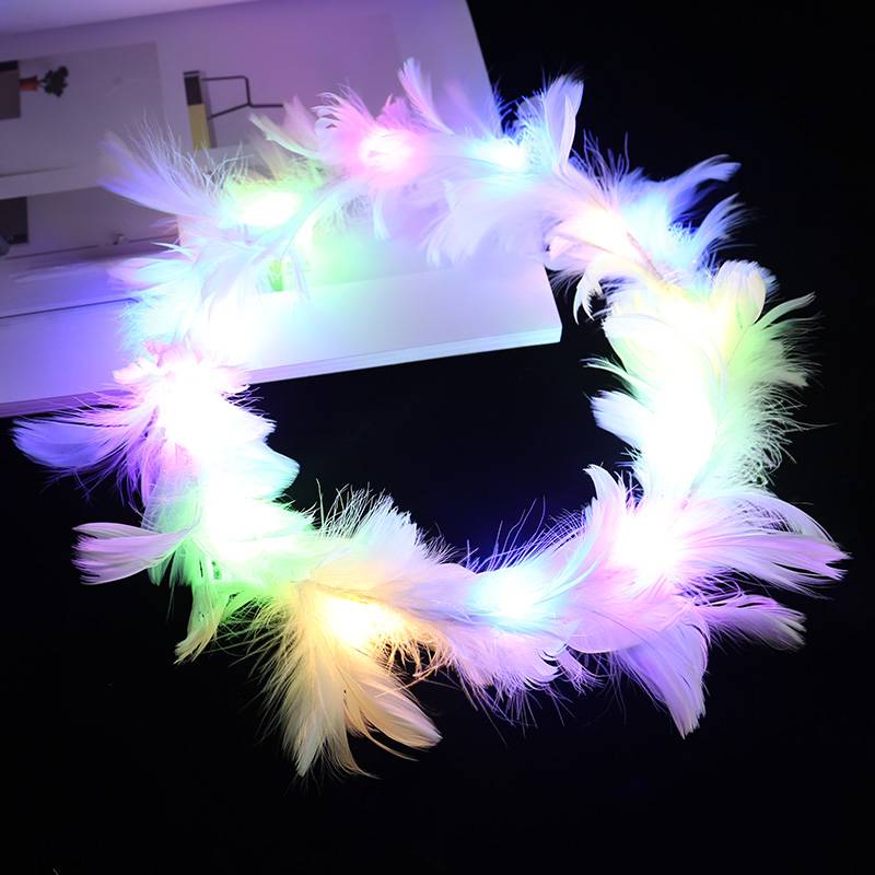 Colorful Feather Flower Ring [10]