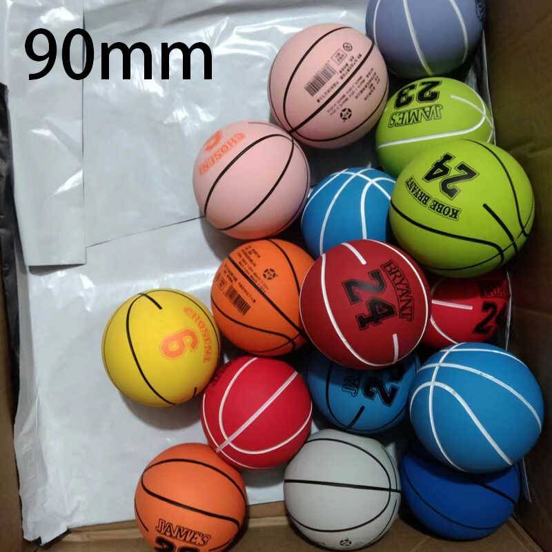 Large elastic ball 9cm ultra -high rubber mini small basketball free inflatable children's bouncing ball bombs, venting and pressing back L