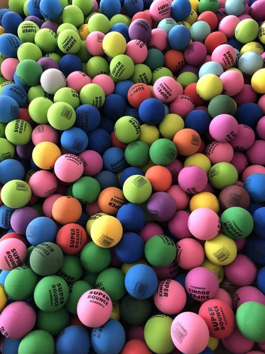 12 6 cm hollow elastic ball beginners Basic training skillet children's toys printed logo