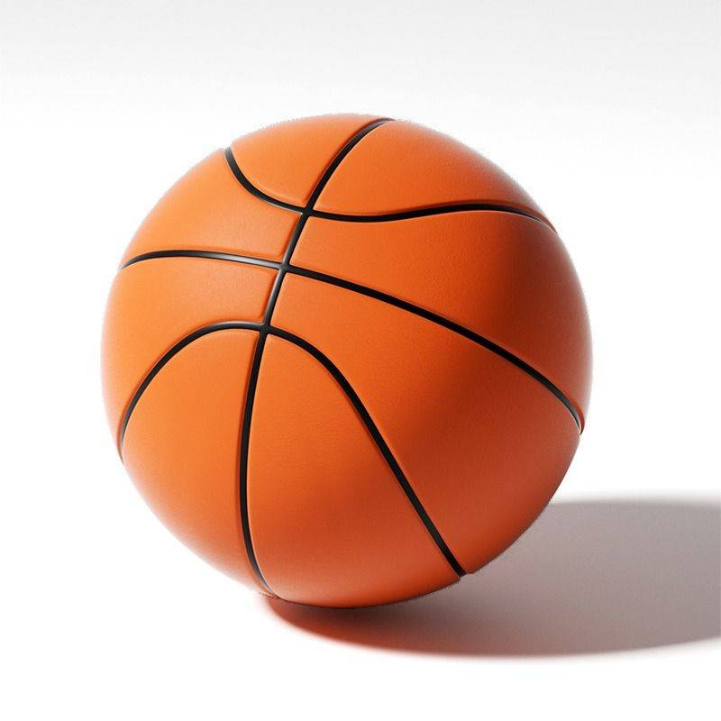 Silent silent basketball children's indoor blue ball solid sponge No. 7 static ball toy rebound refusal rubber