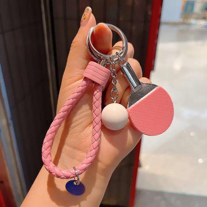 Pink table tennis+powder rope