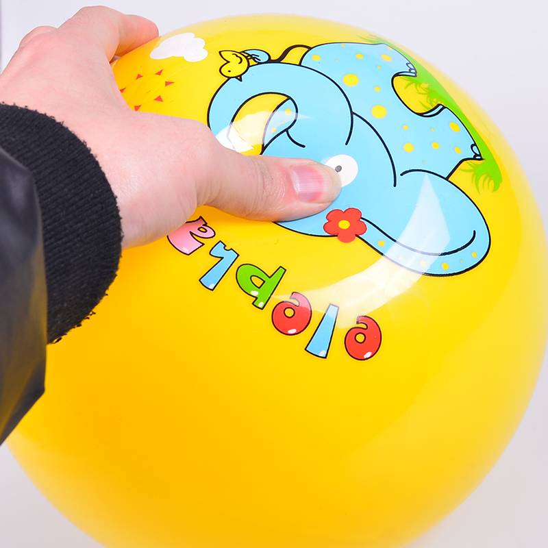 Children shooting ball baby small leather ball toys inflatable elastic toy kindergarten special leather ball players grab the ball