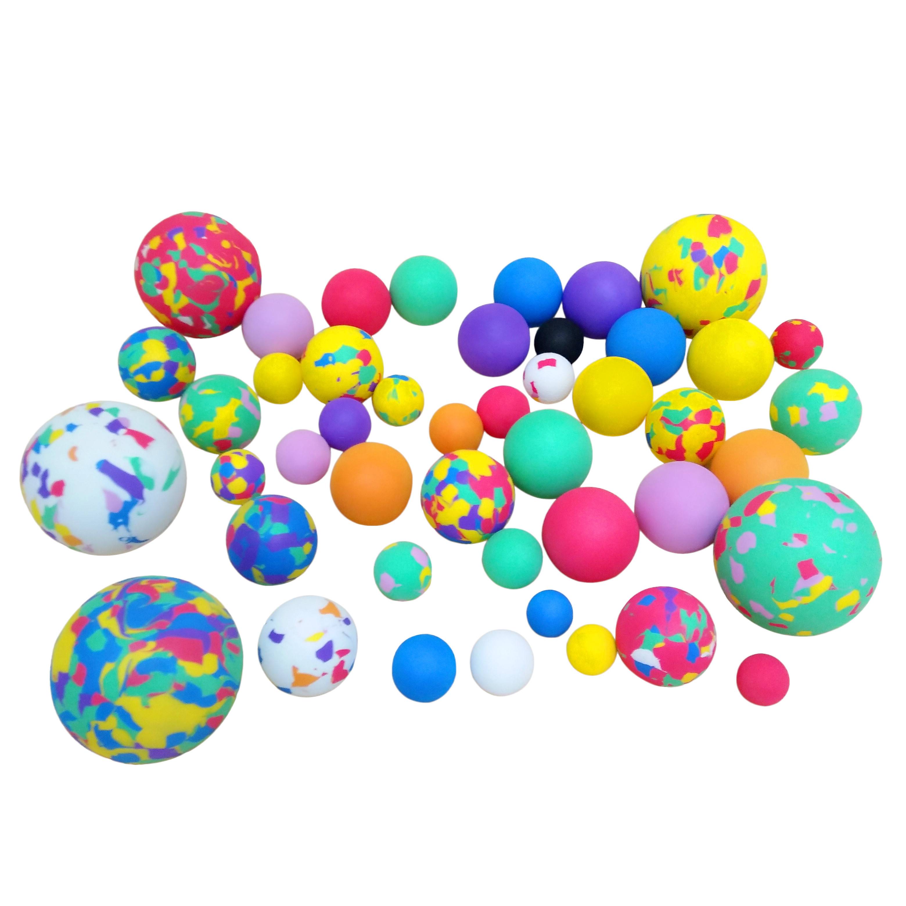 Factory direct selling solid EVA bullet ball kindergarten Popular ball Popular ball children's color sponge ball toys naughty castle ball