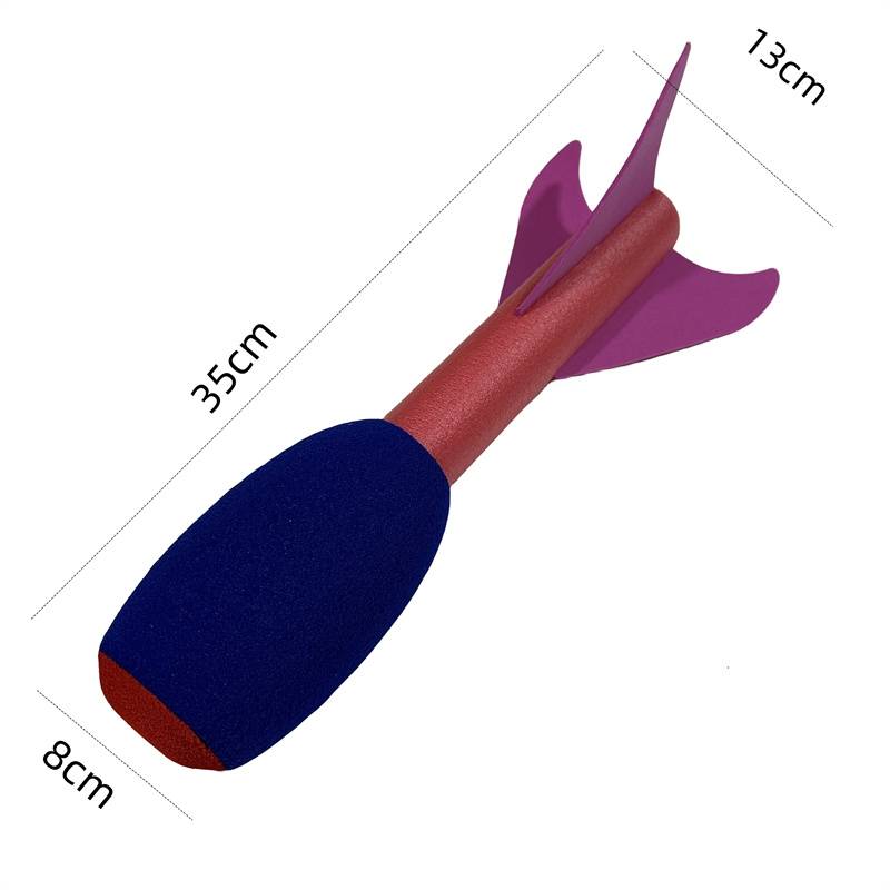 Fish Torpedo Missile Soft Targery Children's Sensory Training Equipment Throwing Toys Kindergarten Track Rocket Rocket Soft Non -Bid