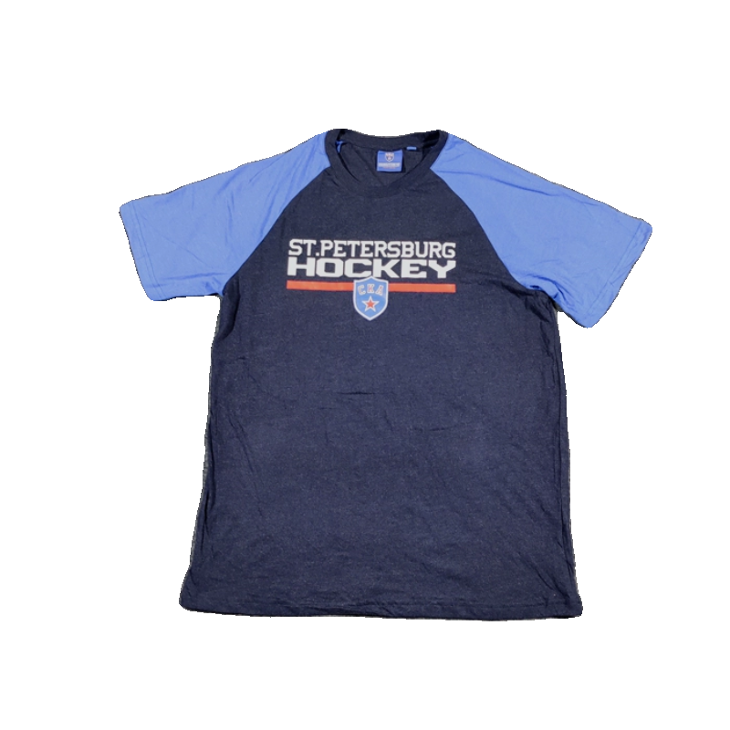 Undening Russian CKA St. Petersburg Army Ice Hockest Hockey Women and Female Couple Parent -Child Circles Short -sleeved T -shirt