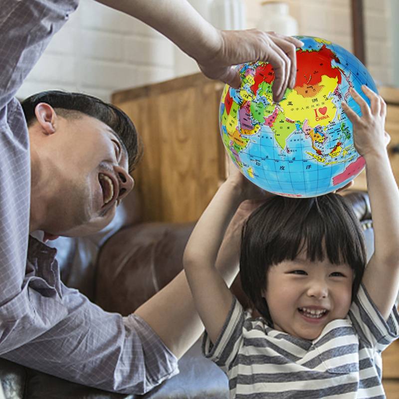 Innot baby small leather ball children shooting the globe Gelast, the young children of the Chinese world map toy ball