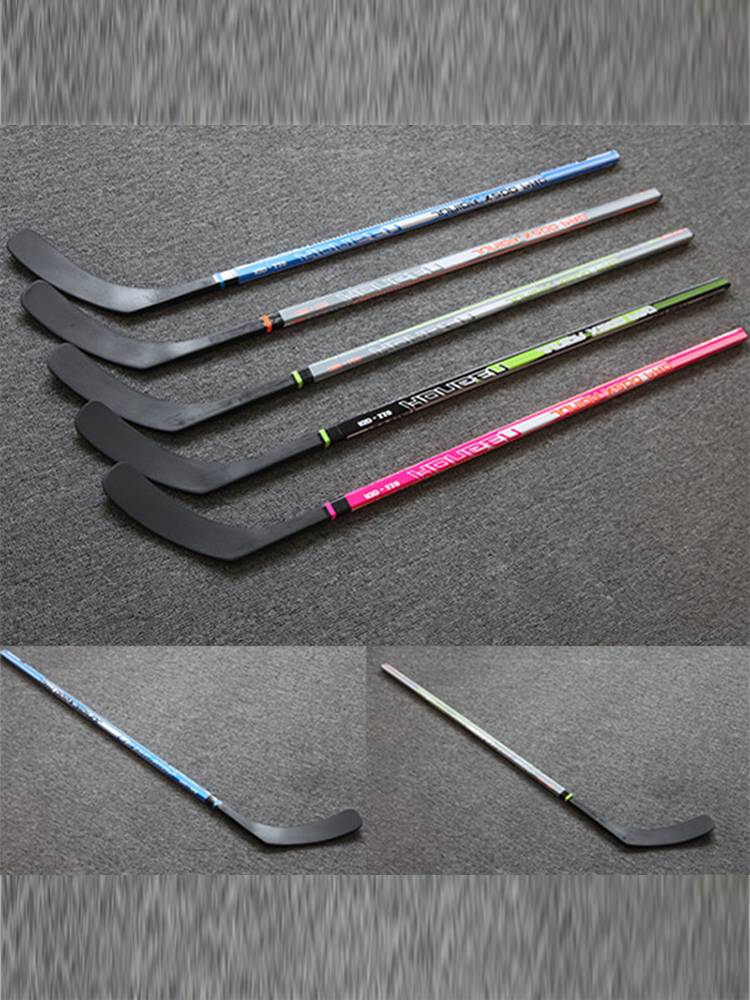 Wooden ice rod wheel sliding stick stick rod ice hockey children's ice hockey stick adult land professional club wear resistance