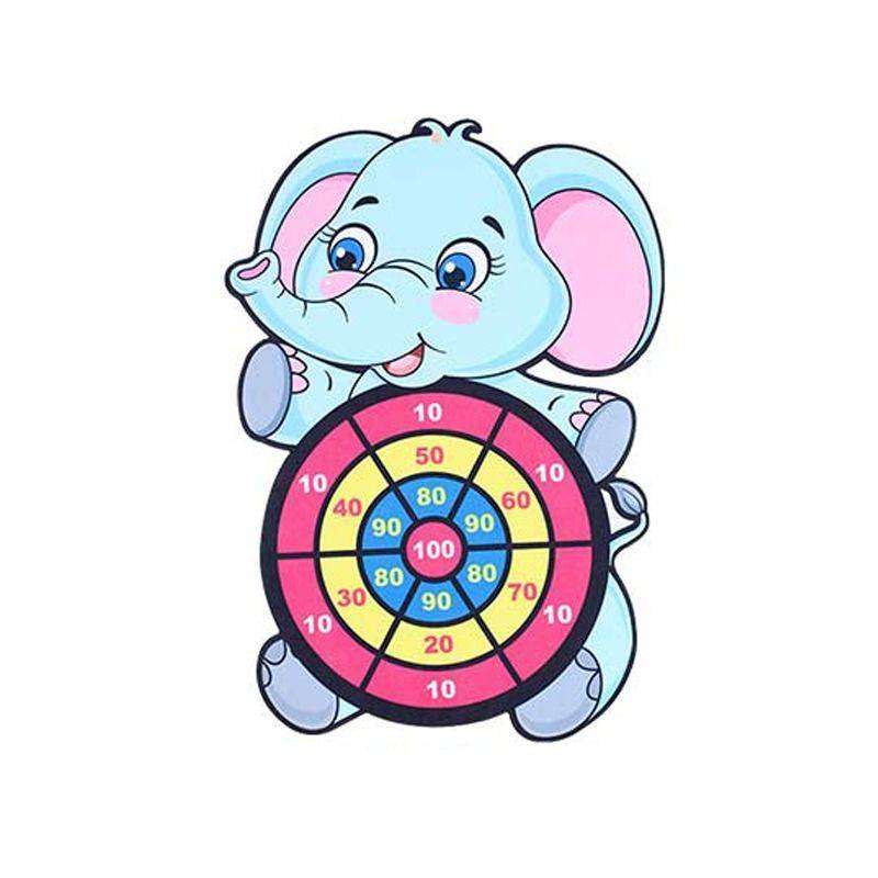 Children's sticky ball dart board cartoon pattern ball -type toy parent -child interactive elephant suction cup throw target ball