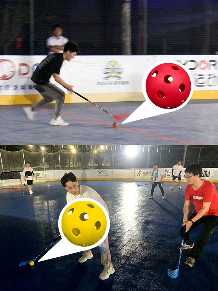 The dry land ice hockey hockey hockey professional training ball Floorball's snow Earth blessing practice ball starts from 1