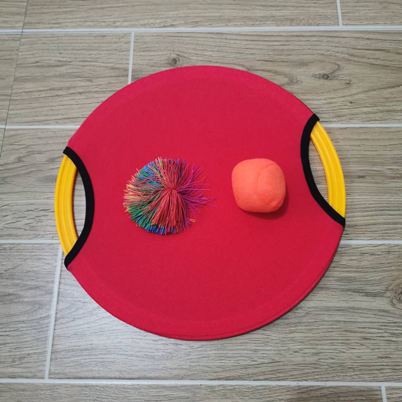 Red one shot 1 ball+1 cotton ball
