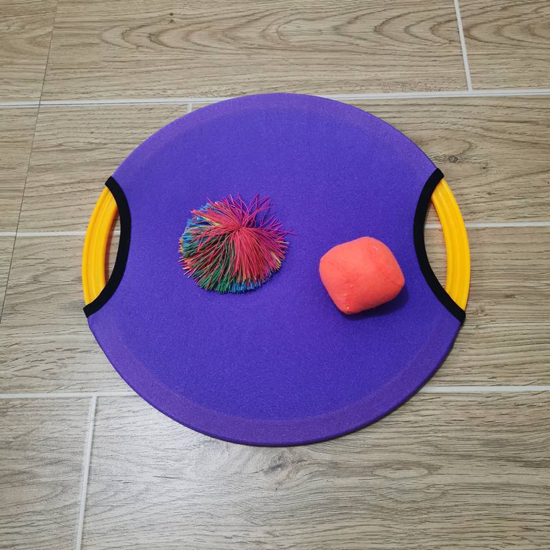 Purple one shot 1 ball+1 cotton ball