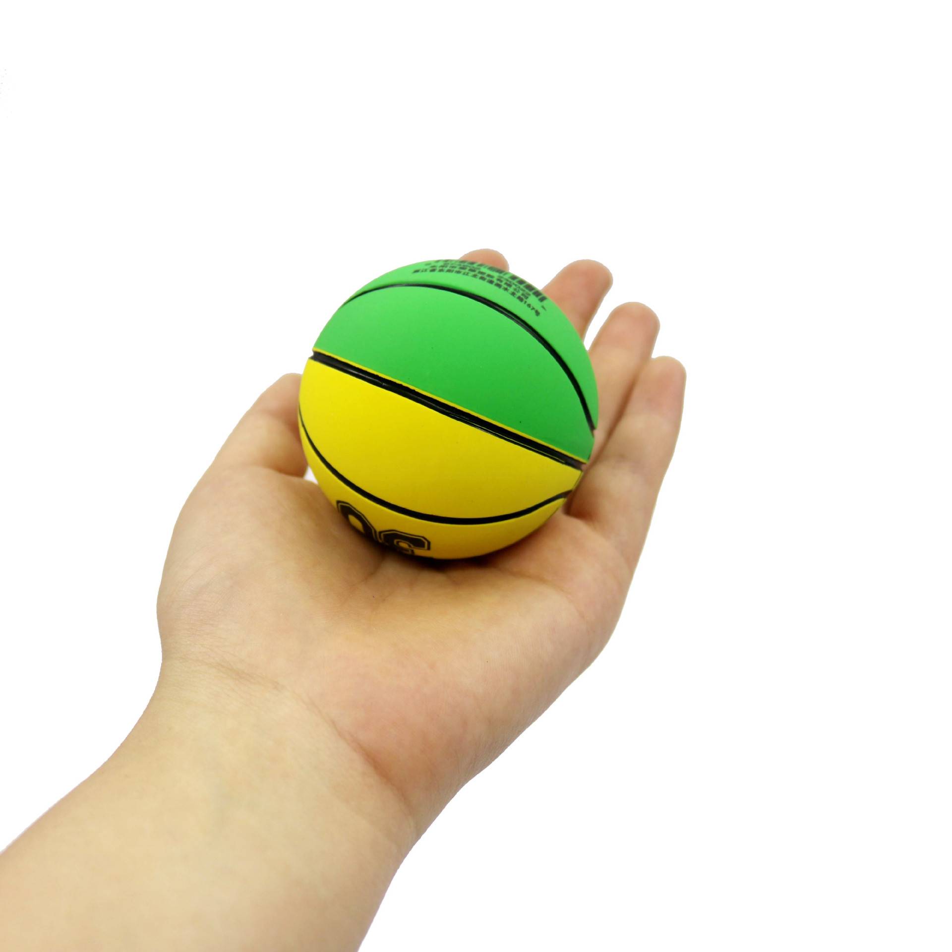 Children's indoor mini hollow rubber high bomb football basketball decompressing pet elastic shooting small leather ball toys