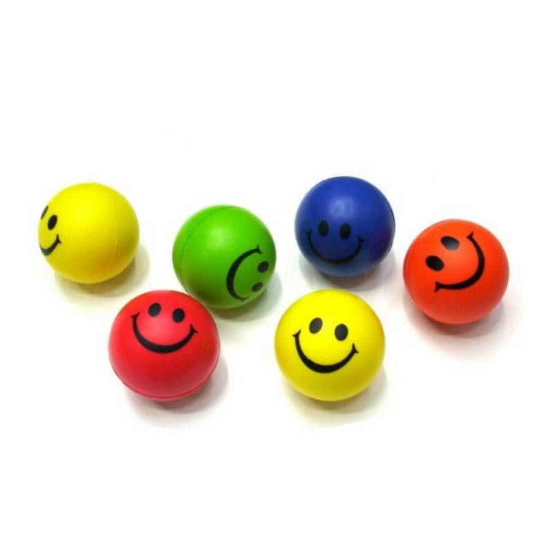 Special offer new product PU sponge real ball smiley face ball toy ball wrist training ball can make gifts for sale
