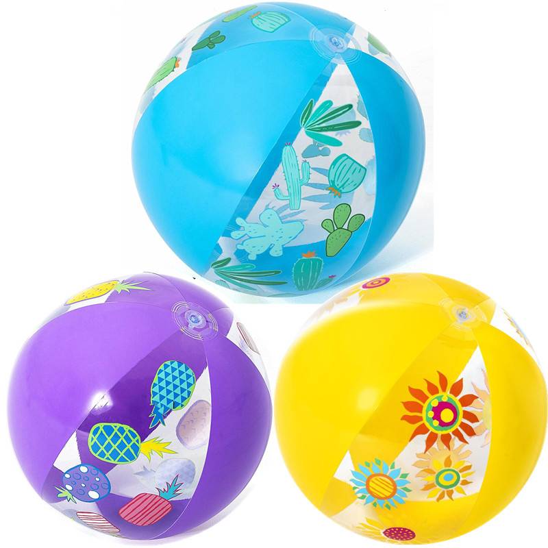 BESTWAY children's inflatable beach ball plastic ball water toys large color ball baby puzzle toys