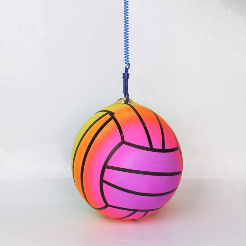 Bringing a rope volleyball-sending the cylinder