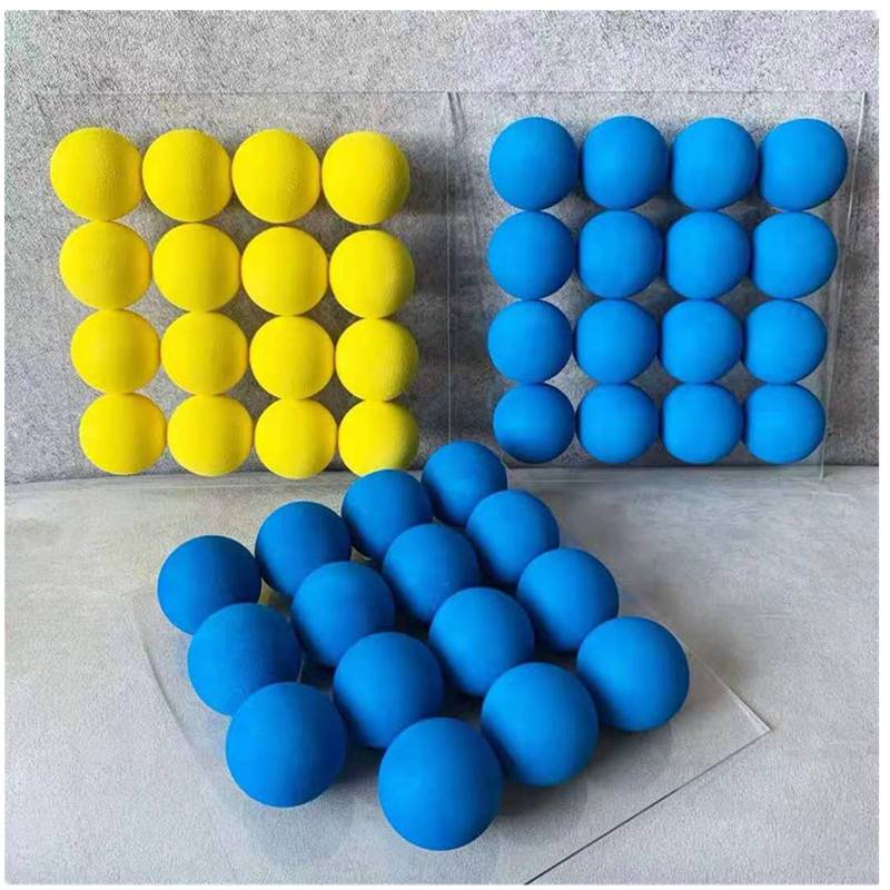 Diameter 60mm Golf Ball Indoor Naughty Castle Sponge Ball Color Betthaver EVA Pure Color Celein Blue