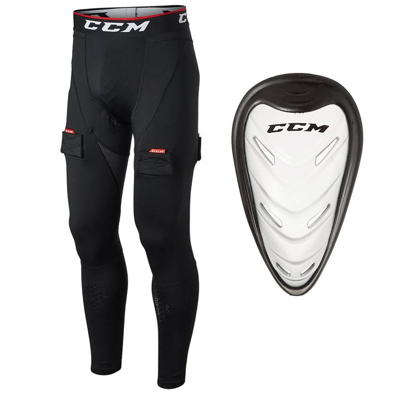 CCM Ice Hockey Speed clothes Children adult adult adult neck rotes skate hockey training crotch fast dry pants equipment