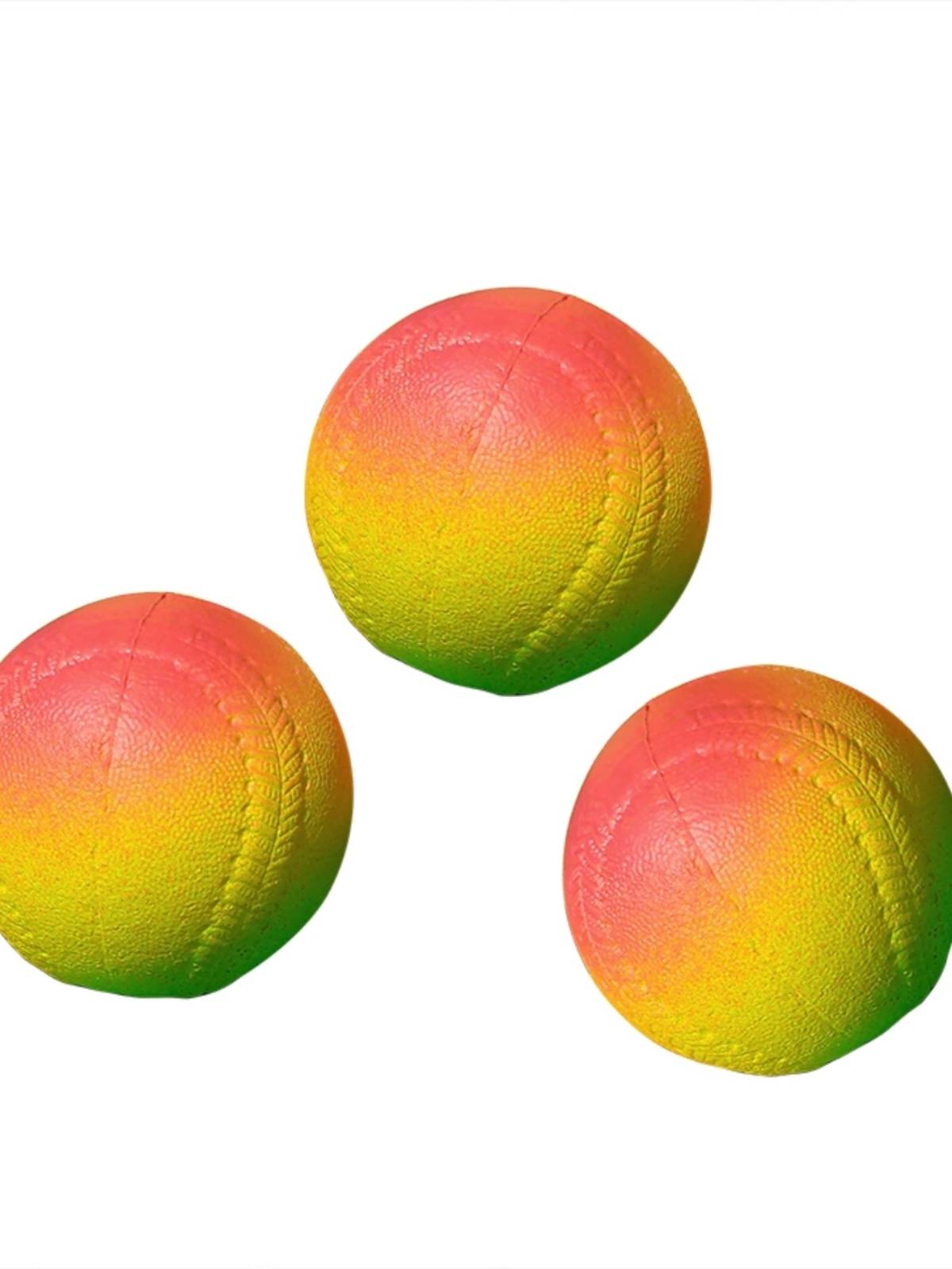 7.2CM solid rubber ball toy ball plastic popcorn ball waterproof and antibacterial outdoor throw training large plastic