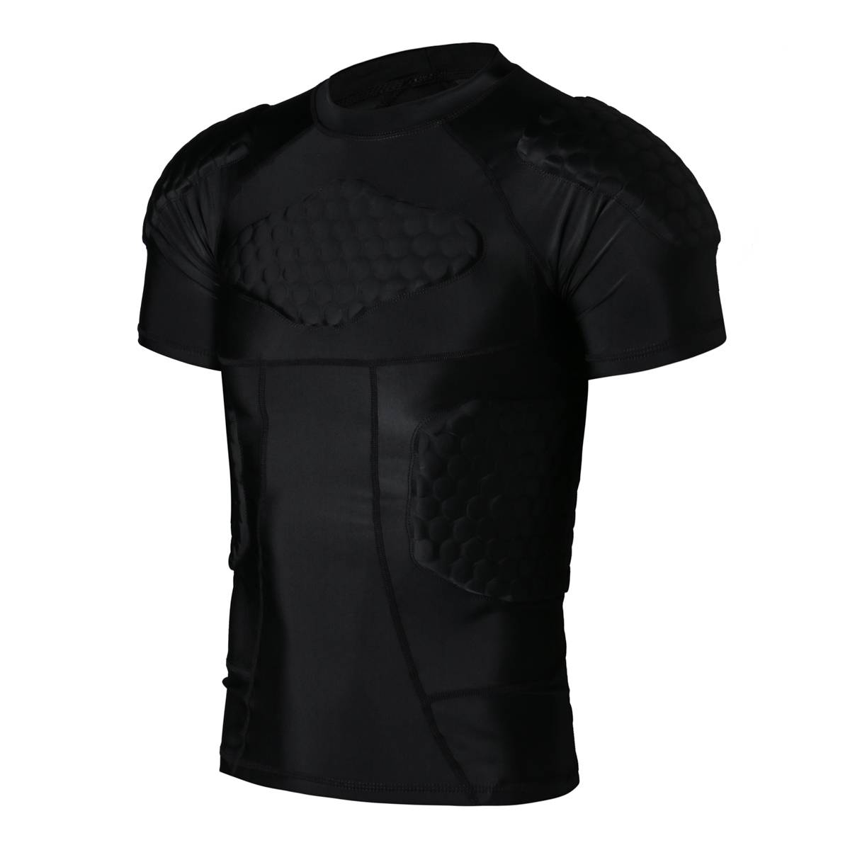 Genuine TopWise Pro honeycomb -like collision jacket pad tight jacket T -shirt shorts basketball training fitness