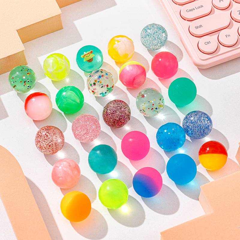 No. 27 Elastic Floating Ball Bouncing Bullet Barber Solid Jumping Ball Creative Nostalgic Toy Children's Day Gift