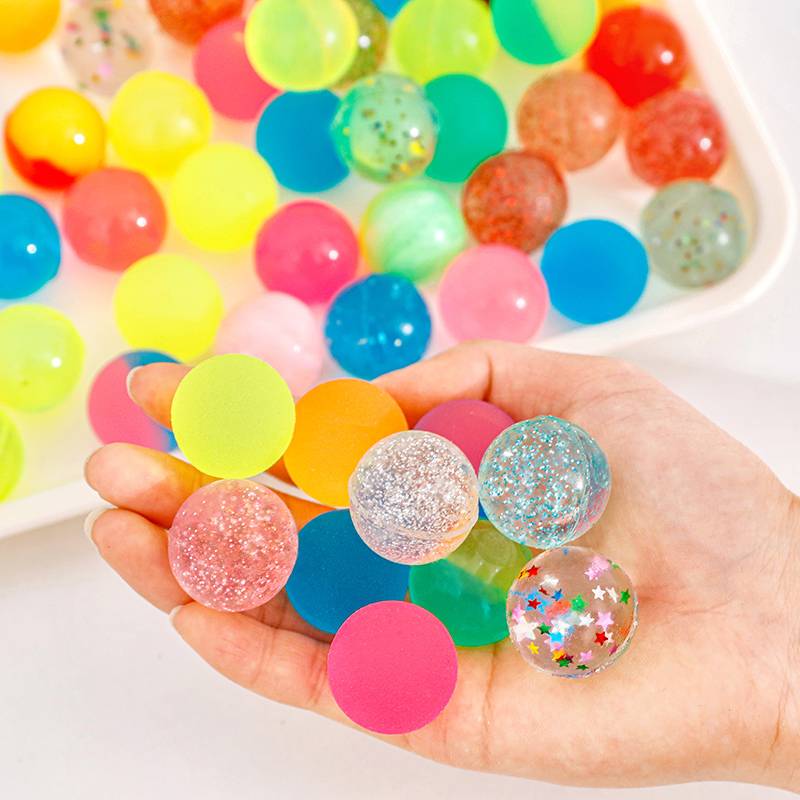 No. 27 Elastic Floating Ball Bouncing Bullet Barber Solid Jumping Ball Creative Nostalgic Toy Children's Day Gift