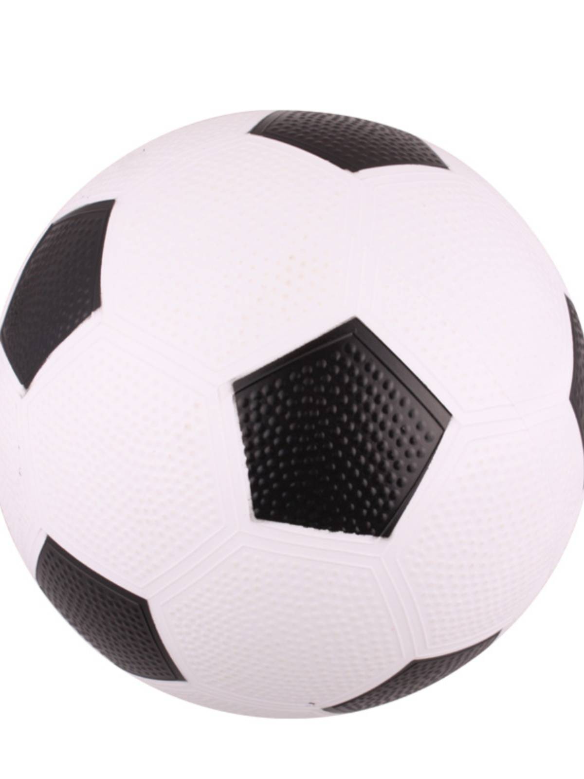Children inflatable 8 -inch black and white football kindergarten 6 -inch elastic granules basketball baby plastic shooting toys