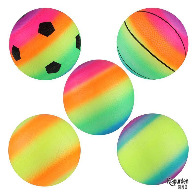 Children's silent basketball toy patting elastic leather ball children's indoor training sponge football rainbow shot