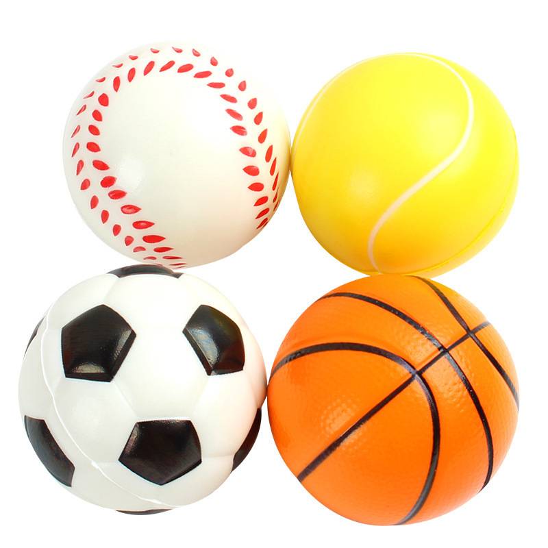 Children's toy kindergarten mini small leather ball soft solid heart psoral shooting basketball football tennis sponge PU ball