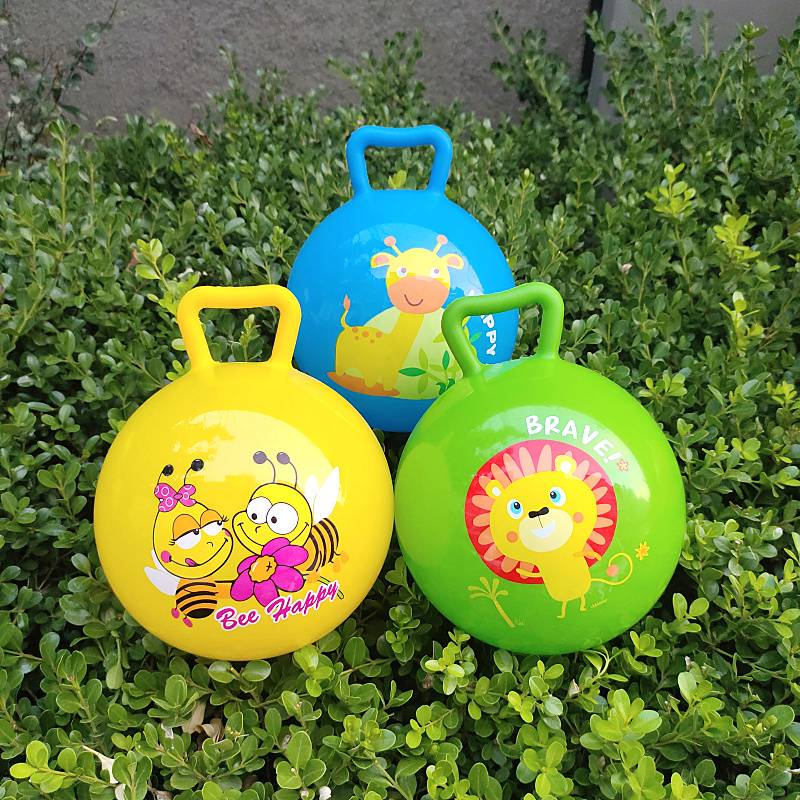 1 -year -old new child children's baby hand handle inflatable hand grab ball cartoon watermelon toys 6 elastic baby leather ball toys