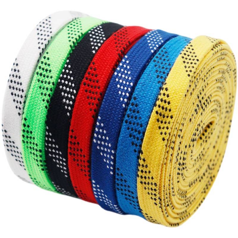 Ice hockey shoes bandwidth 1cm flat color widening, thick, thick men and women, young man, roller ice shoe hockey, shoe lace