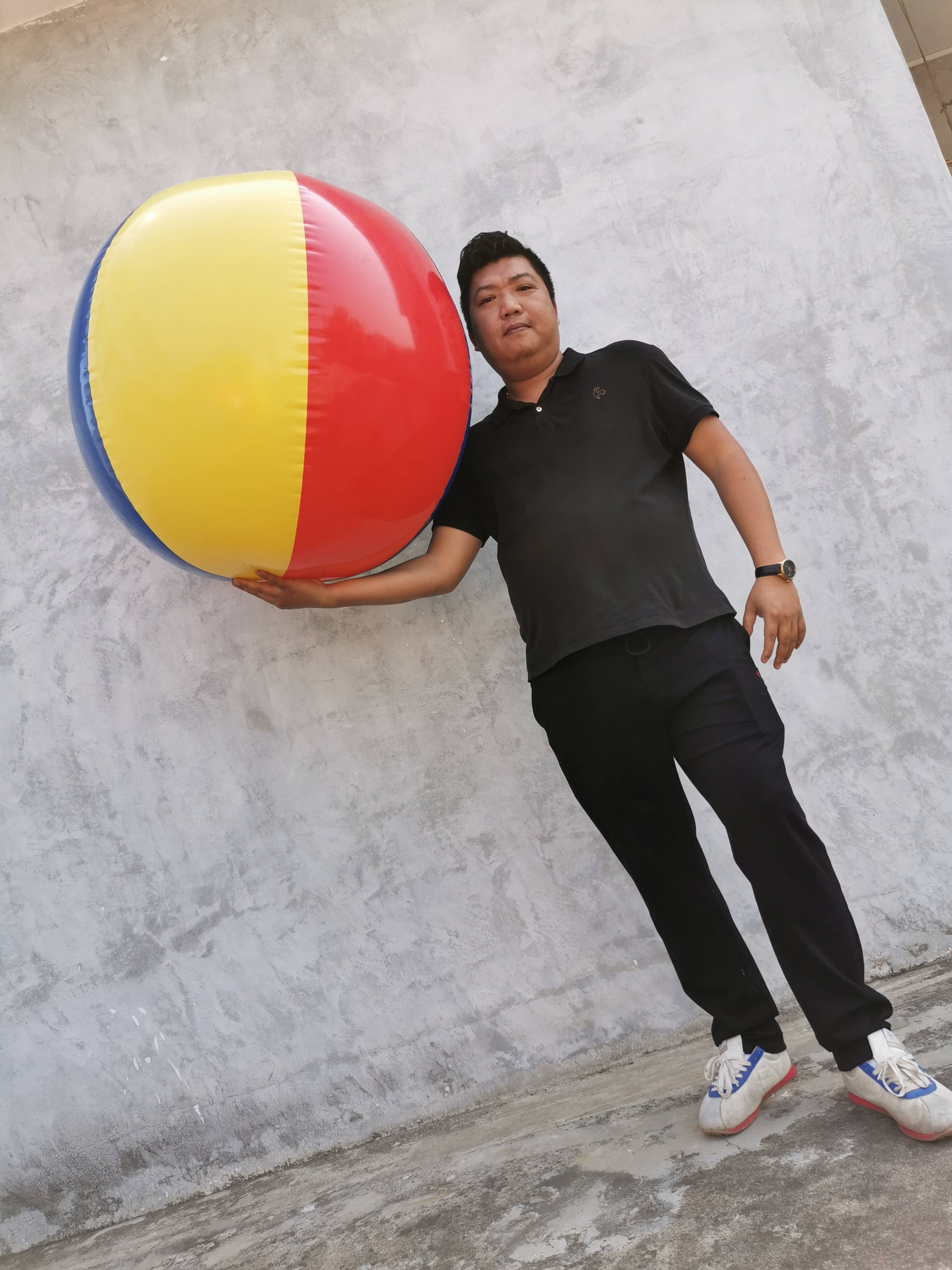 Extricted 80cm beach ball+drawing power pump