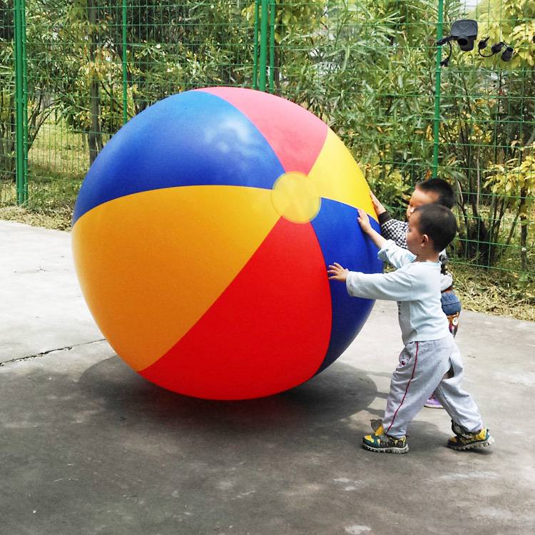 130cm beach ball+drawing power pump