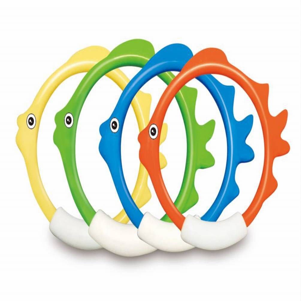4 pieces of diving toy big fish circle