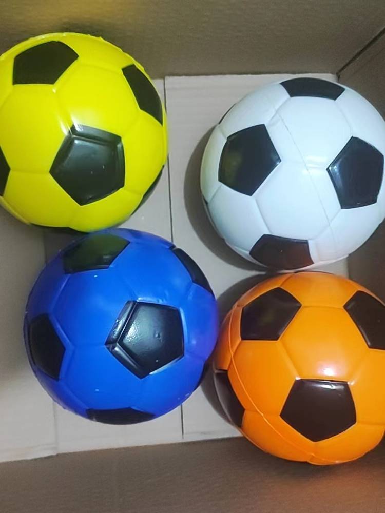 15 cm sponge ball Children's toy kindergarten mini blue ball soft real heart pitch ball racket shooting football tennis
